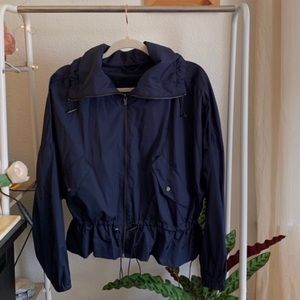 Zara Navy Windbreaker / Raincoat Jacket